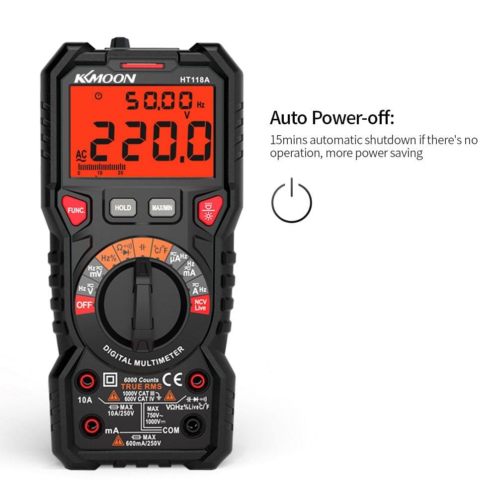 KKmoon HT118A Digital Multimeter Auto Range Multi-meter 6000