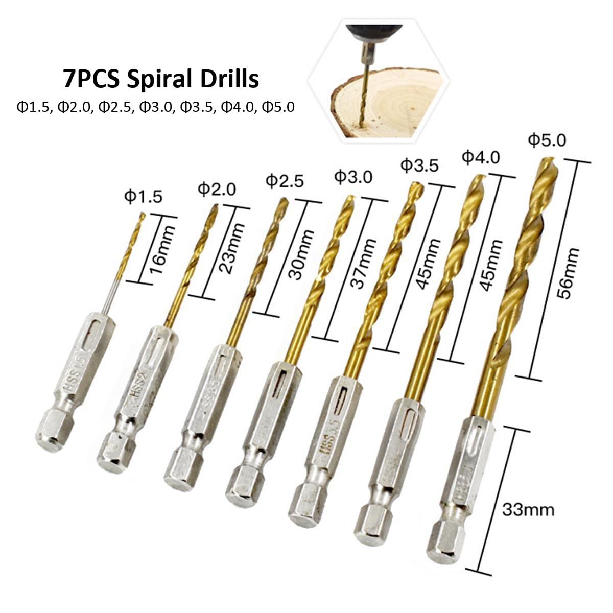 21pcs Socket & Bits & Twist Drill Set with Storage Case 5pcs