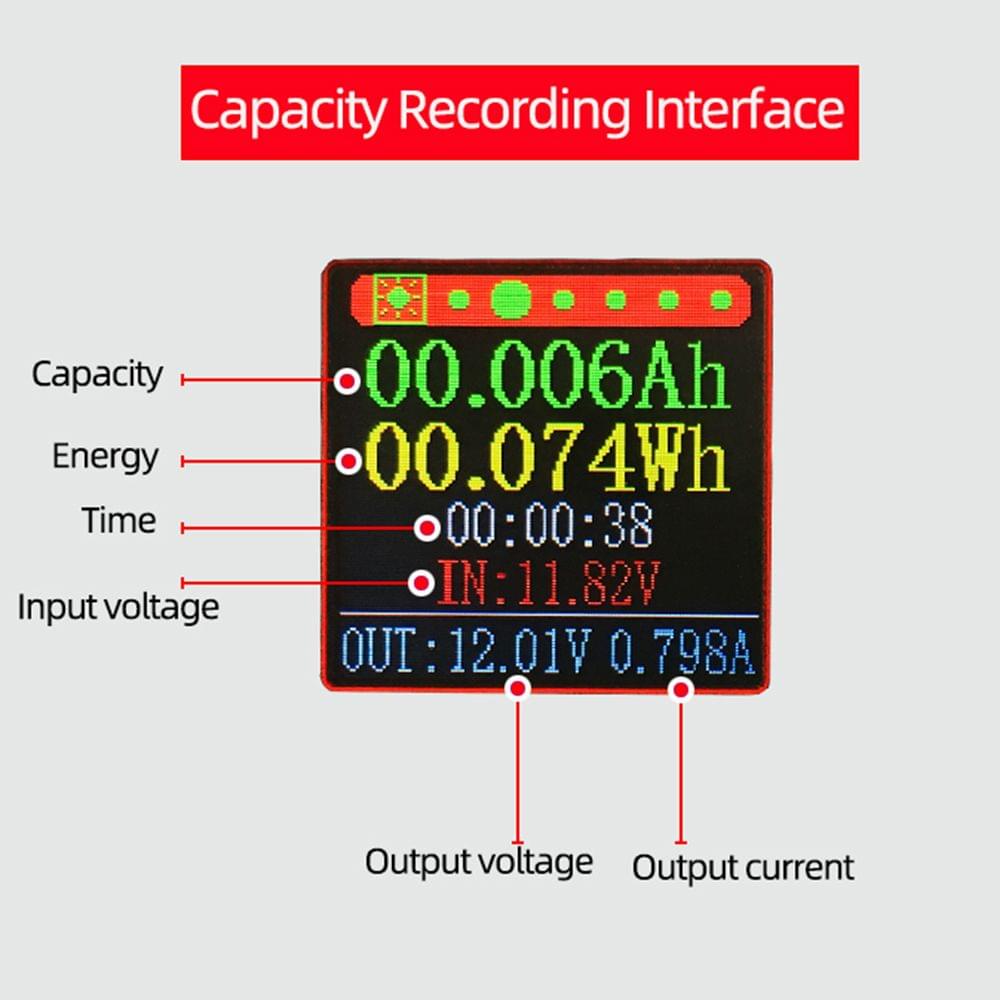 XY-UDP LCD USB Power Supply Module 15W DC-DC 5V to 9V 12V
