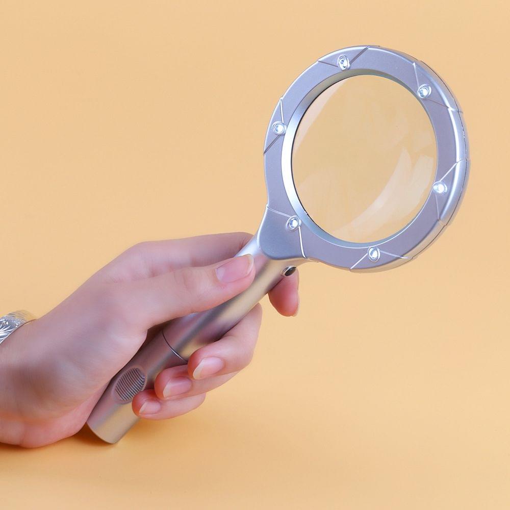 Mini Portable Handheld 4X Magnifier Magnifying Glass Lens - 4X