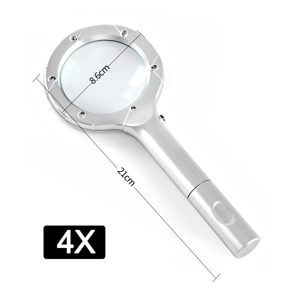 Mini Portable Handheld 4X Magnifier Magnifying Glass Lens - 4X