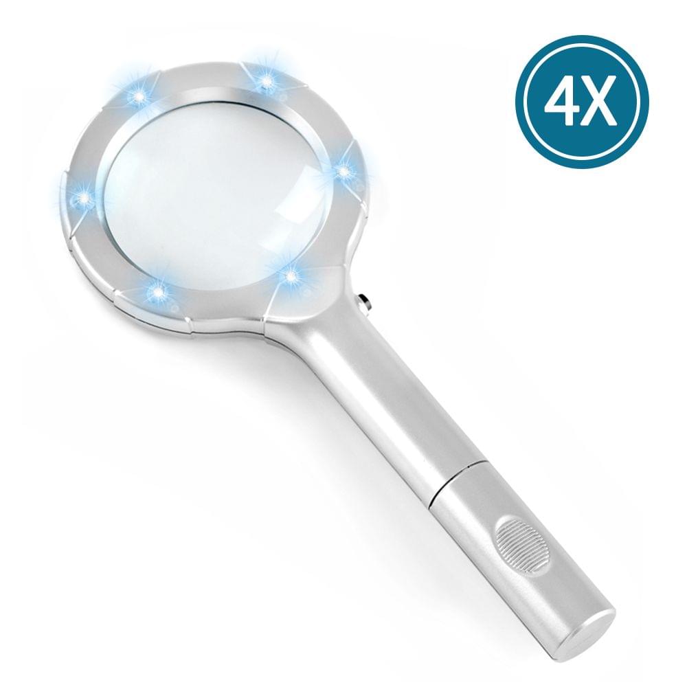 Mini Portable Handheld 4X Magnifier Magnifying Glass Lens - 4X