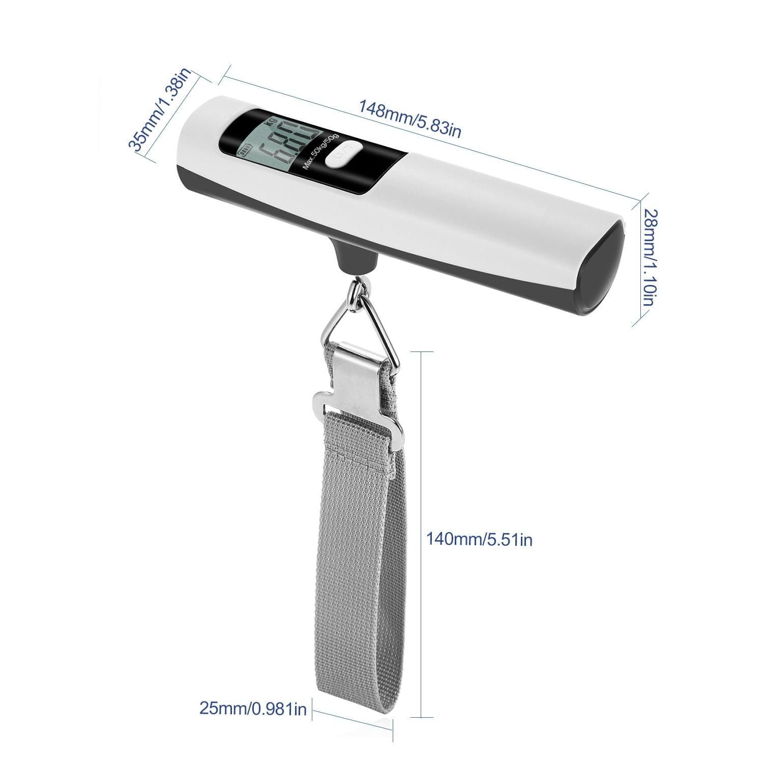 Battery Free Luggage Scale Digital Weight Scale 50kg/110lb