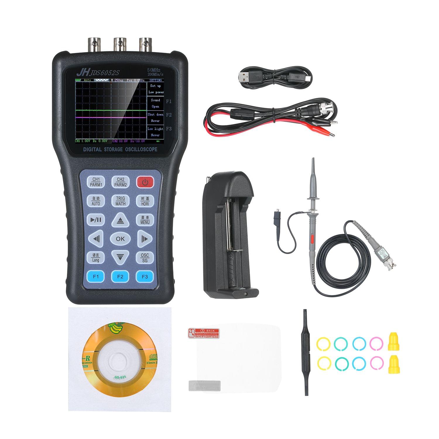 2-in-1 Oscilloscope & Function Signal Generator Dual Channel