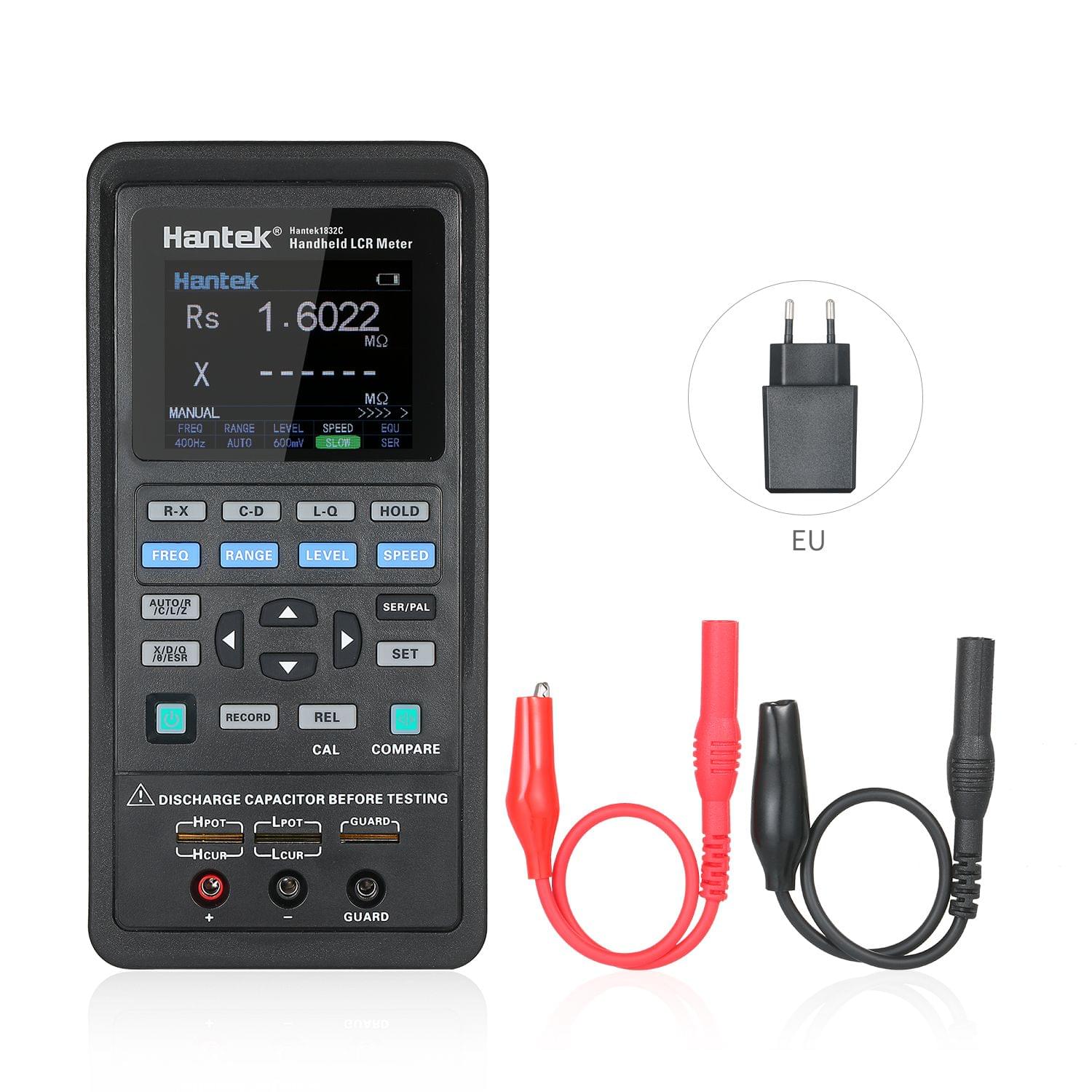 Hantek 1832C Handheld LCR Meter LCR High Precision Tester - EU Plug