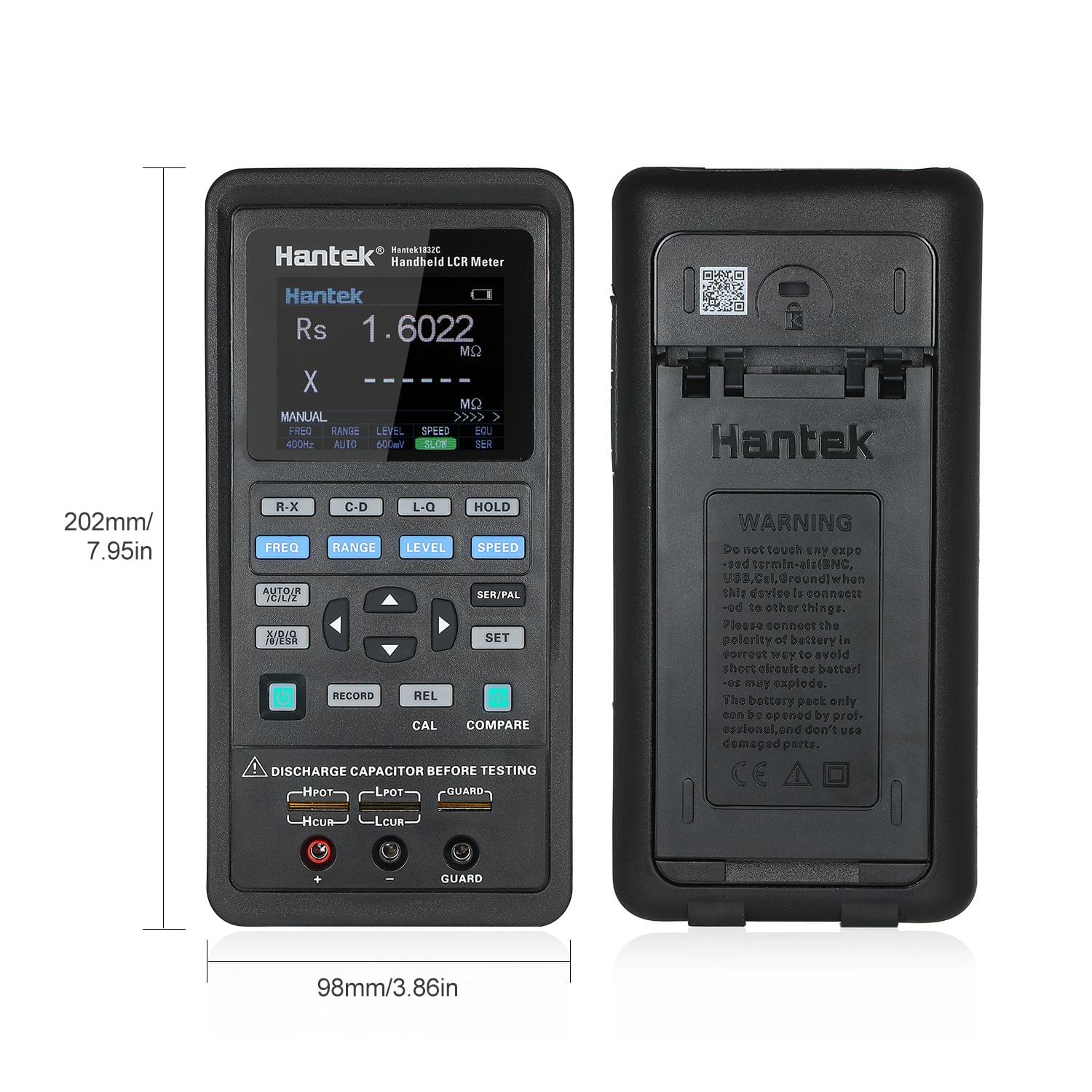 Hantek 1832C Handheld LCR Meter LCR High Precision Tester - EU Plug