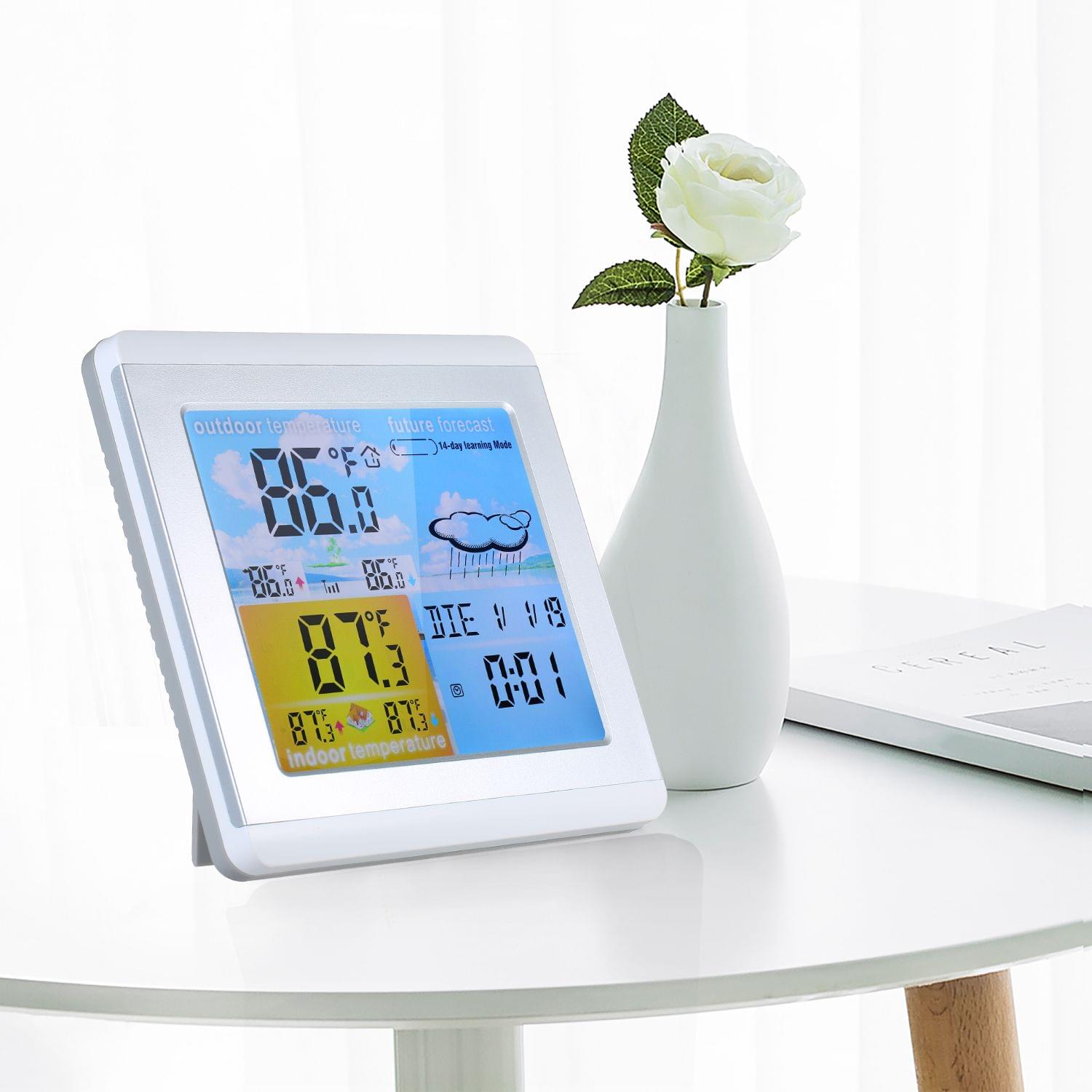 Digital Thermometer Indoor & Outdoor Temperature Monitor - EU Plug