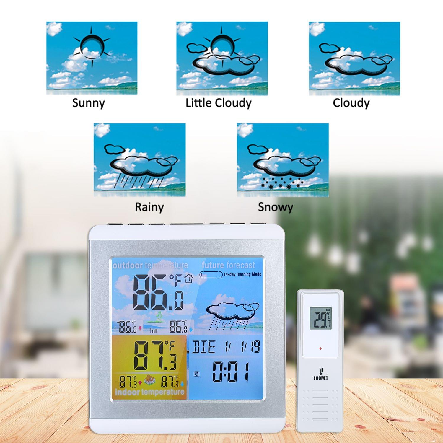 Digital Thermometer Indoor & Outdoor Temperature Monitor - US Plug