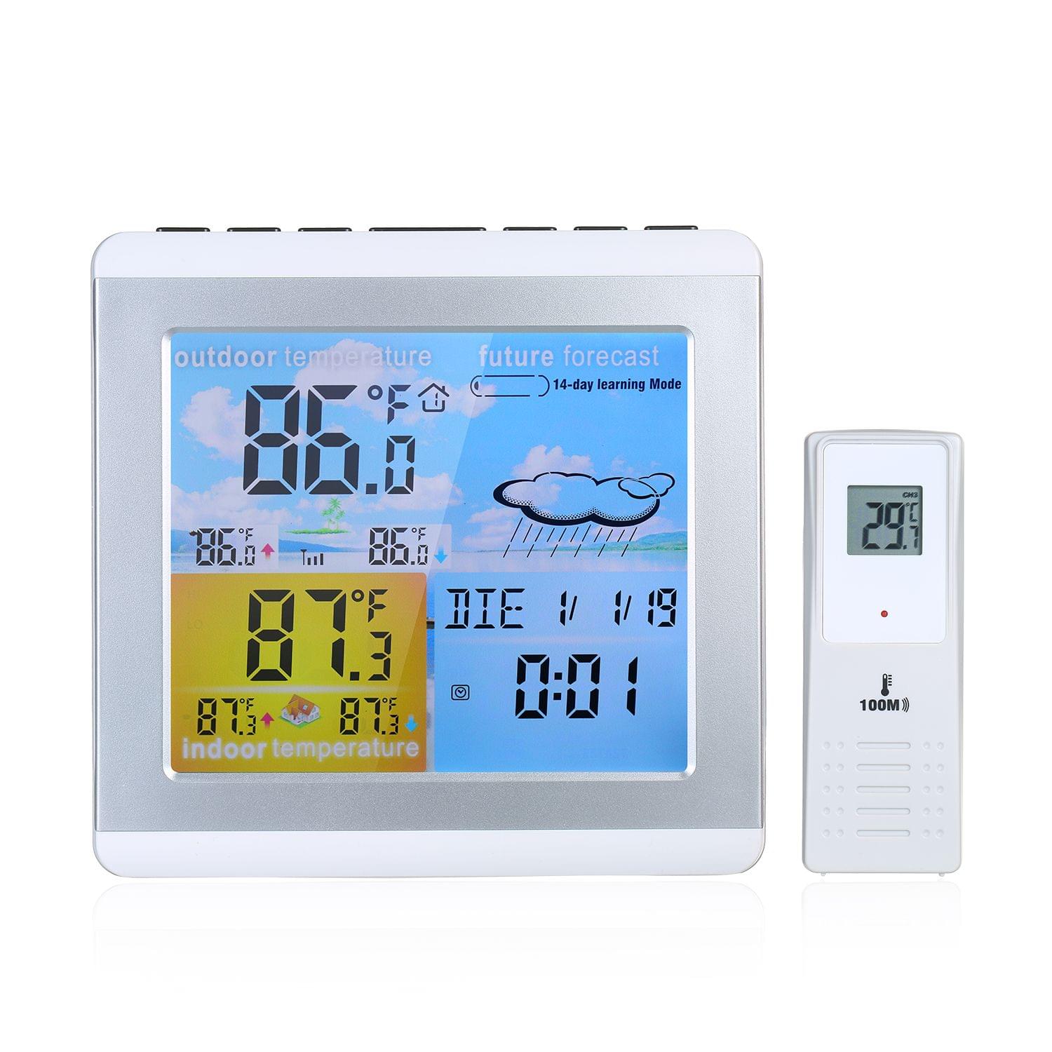Digital Thermometer Indoor & Outdoor Temperature Monitor - US Plug
