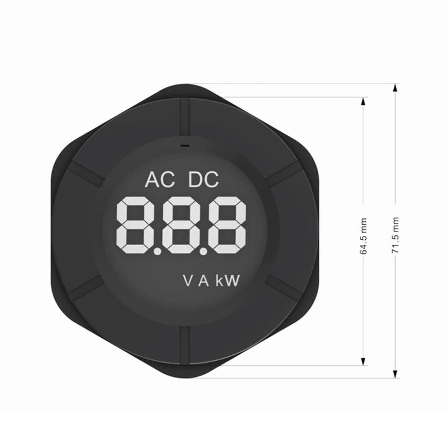 peacefair Circular LCD DC Digital Display Voltmeter DC0-300V