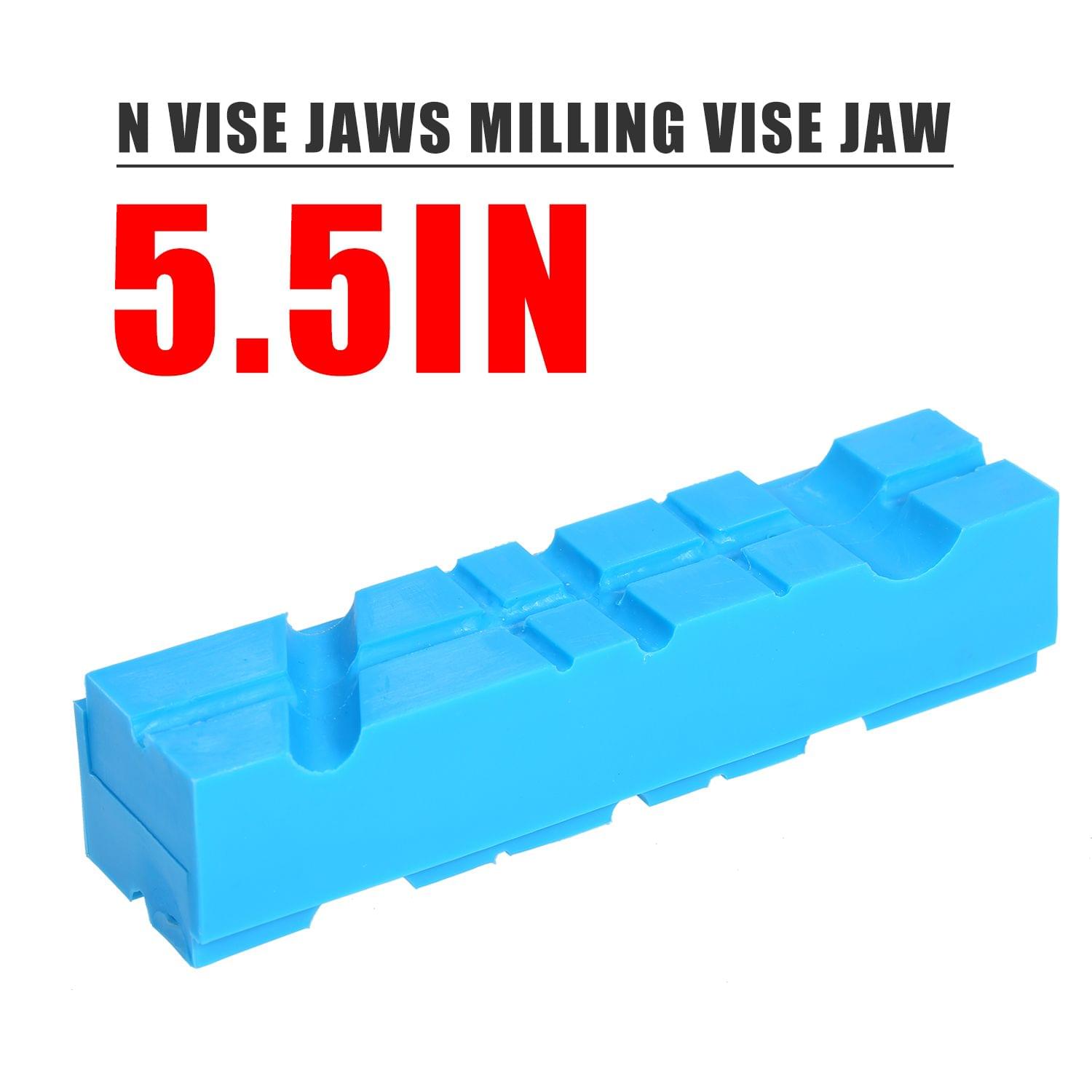 5.5In Vise Jaws Milling Vise Jaw Clamps with Magnetic Nylon