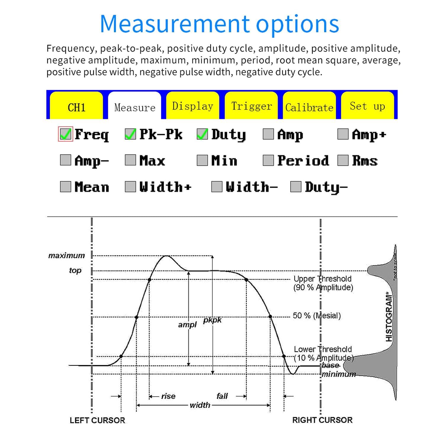 DSO1C15 Professional Digital Oscilloscope 500MS/s Sampling