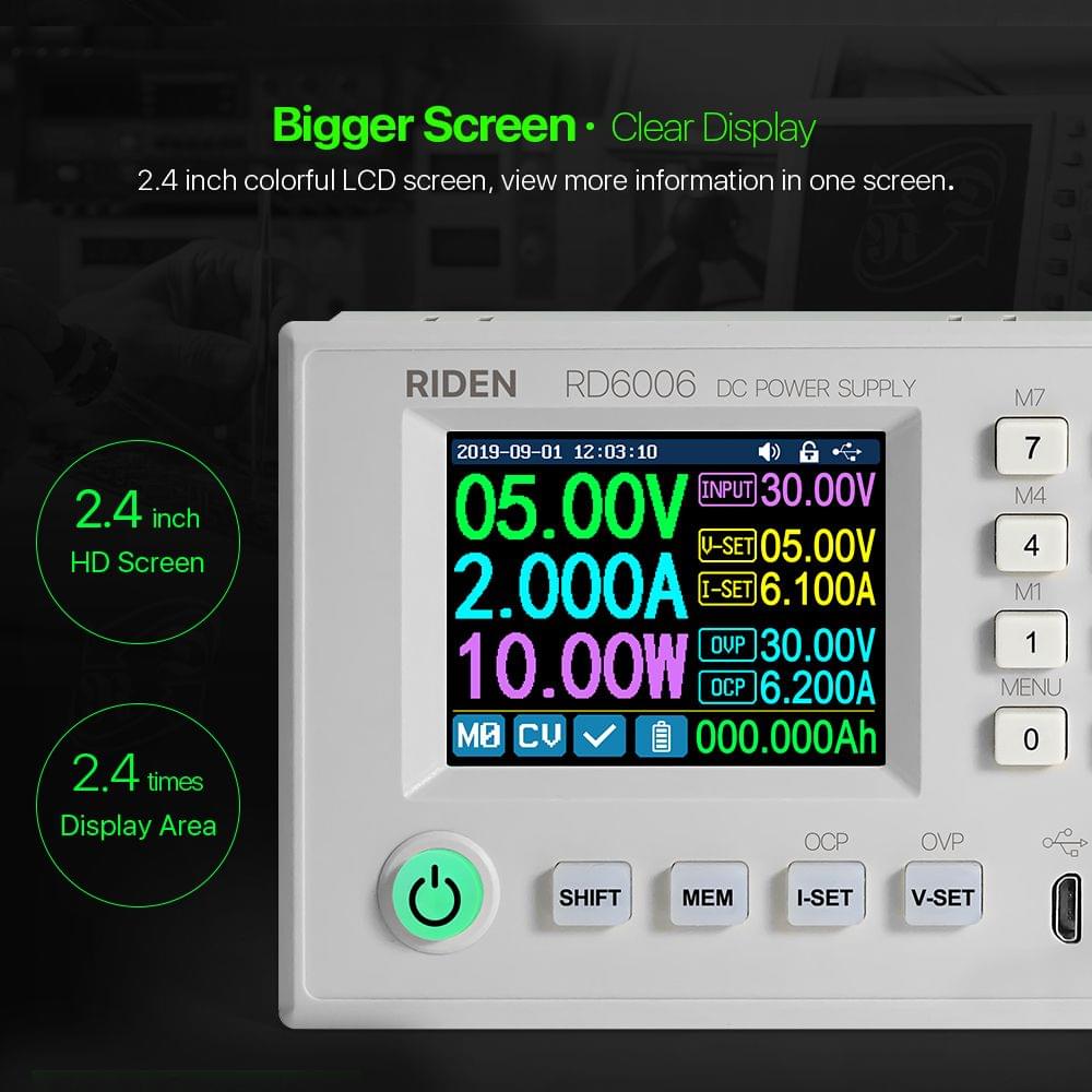 RD6006 USB DC-DC Voltage Current Step-down Power Supply - 1