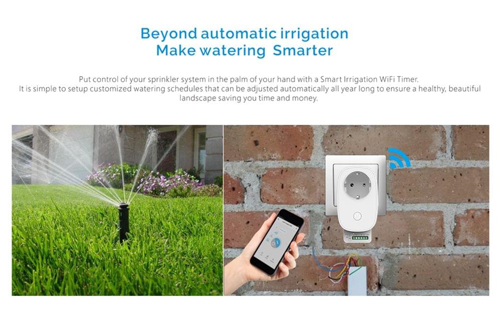 Smart Irrigation WiFi Timer Automatic Lawn Sprinkler - EU Plug