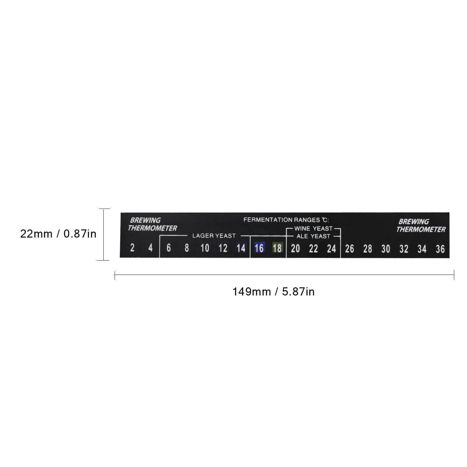 Fermometer Adhesive Type Fermentor LCD Thermometer Homebrew