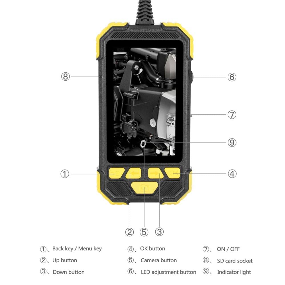 4.3 Inch IPS High Definition Screen 1080P IP67 Handheld - 1