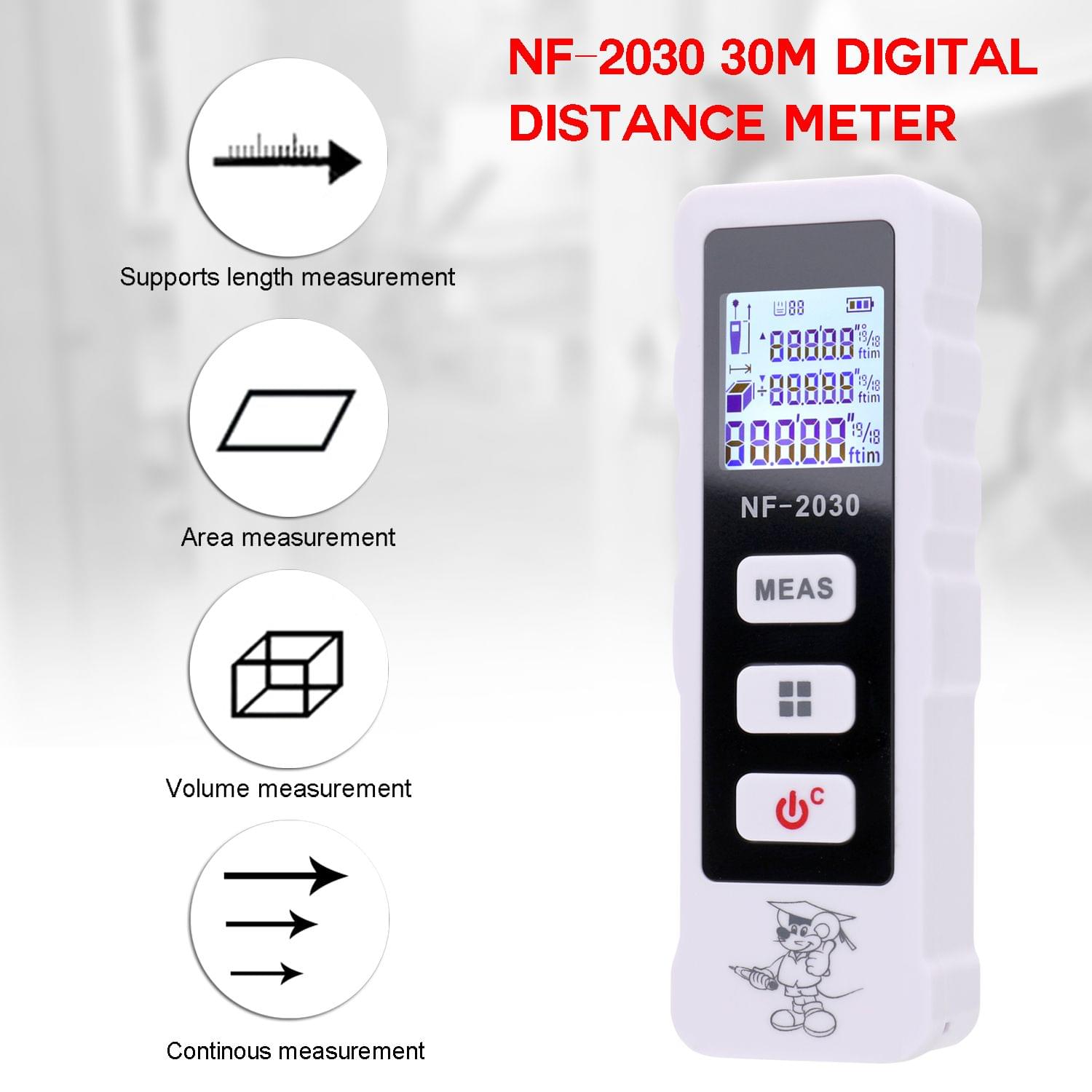 NF-2030 30M Rangefinder Digital Measuring Device 4 Modes