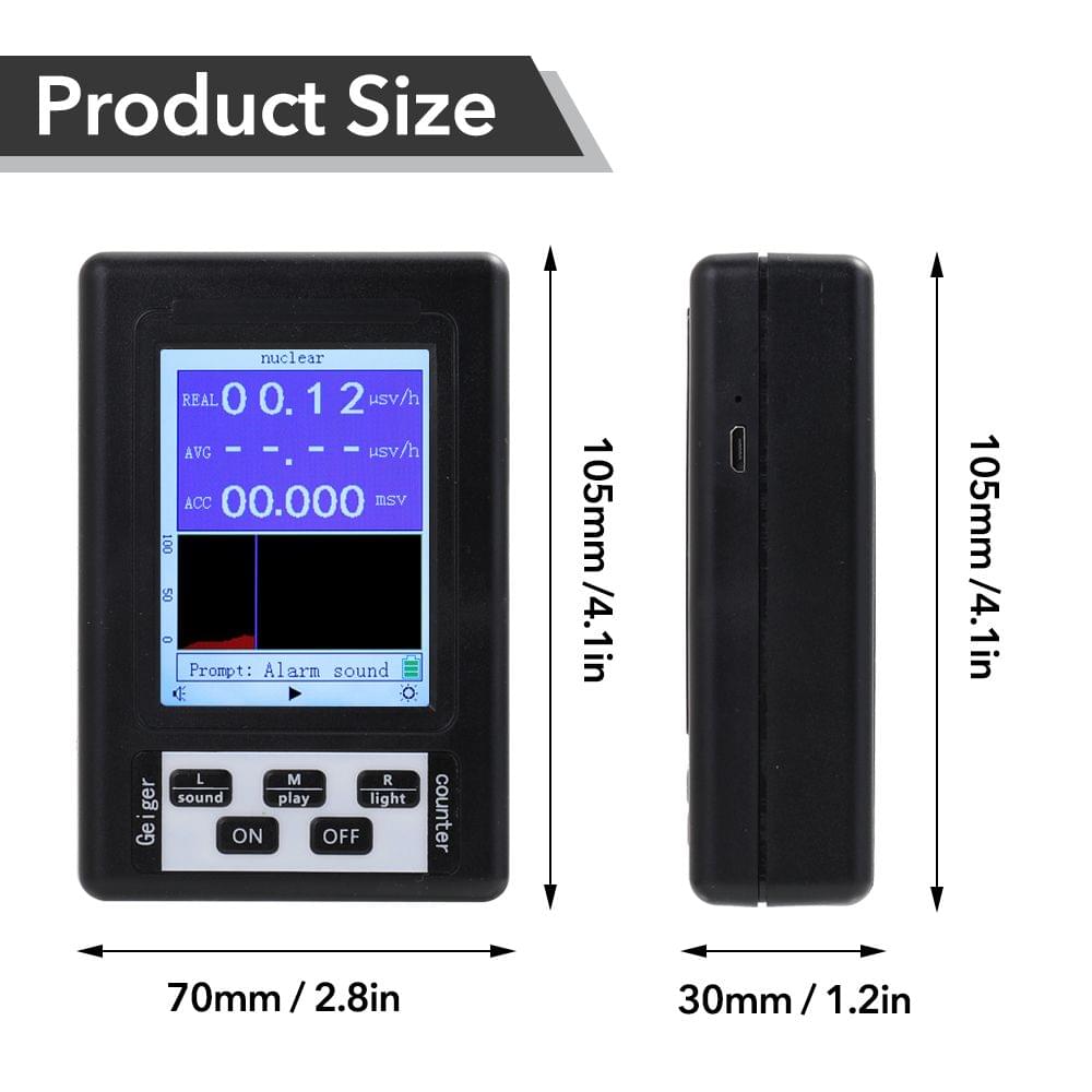 BR-9B Handheld Portable Digital Display Nuclear Radiation