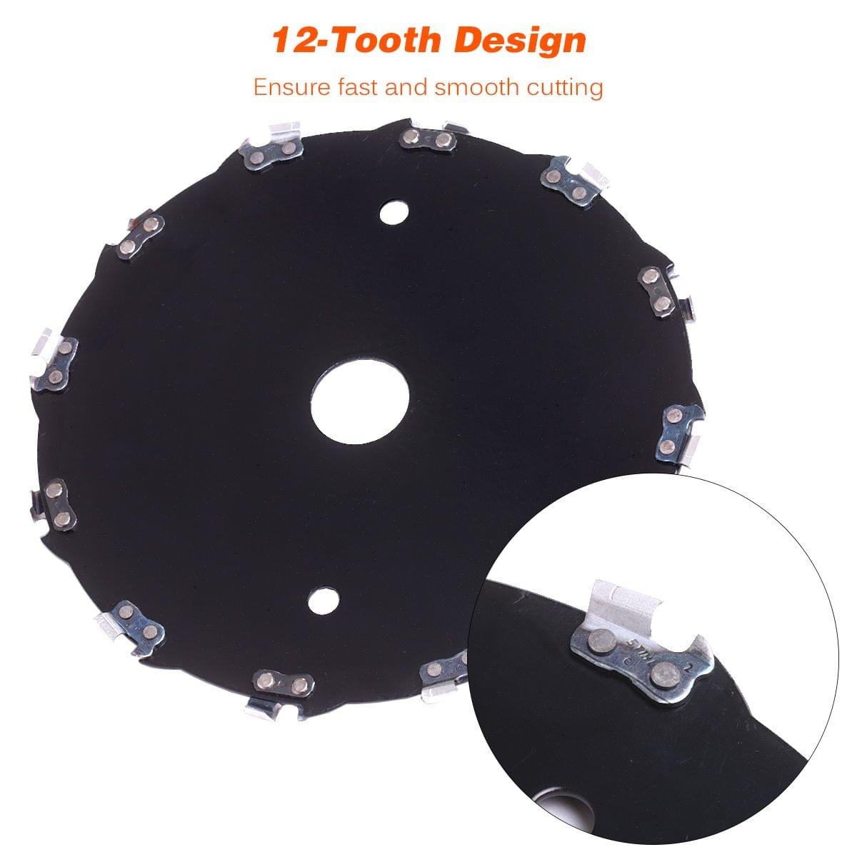 7" 170mm 12 Teeth Lawn Mower Circular Metal Saw Blade Saw