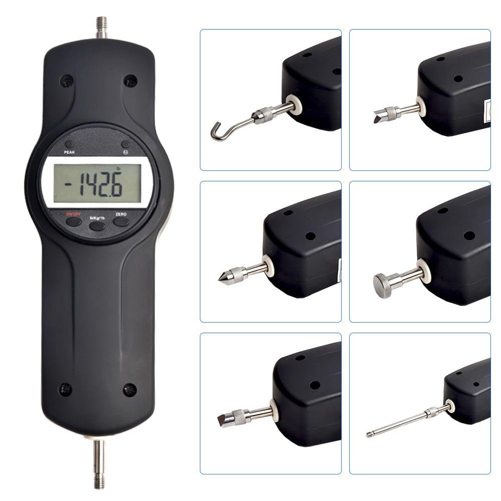 Digital Force Gauge Push Pull  Meter with 5 Side Heads - EDF-10