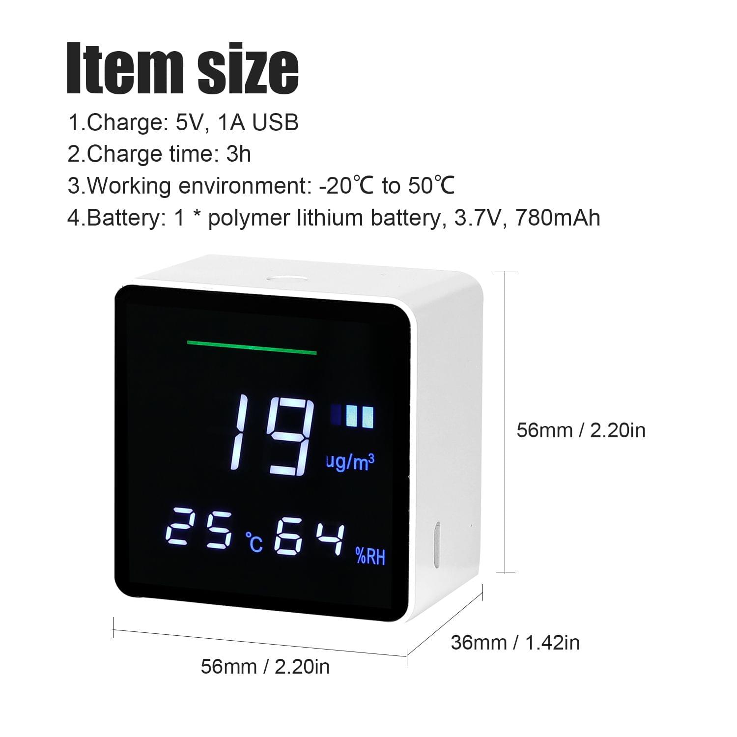 Household Air Quality Detector PM2.5 Tester with Electricity