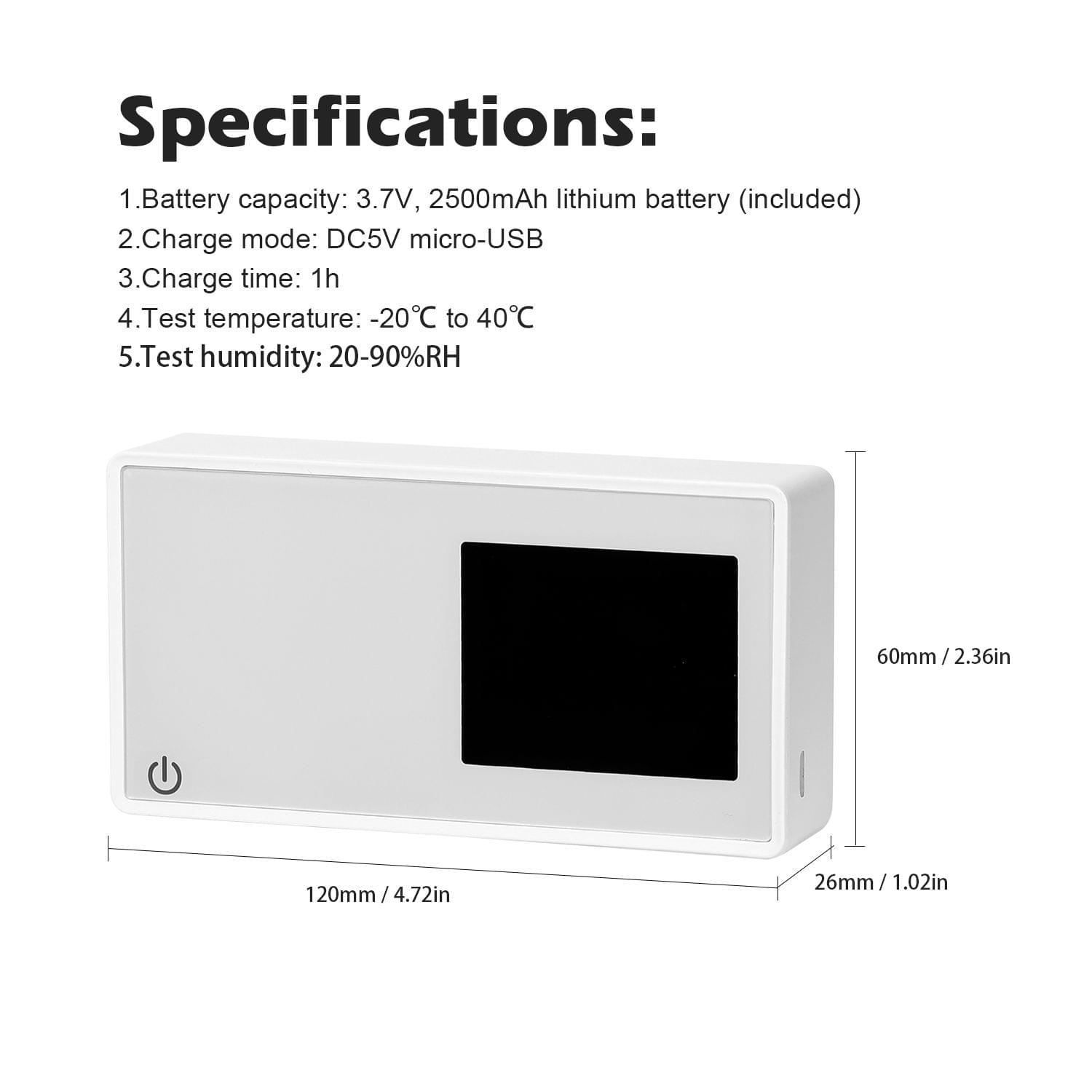 Household Air Quality Detector PM2.5 HCHO Tester with