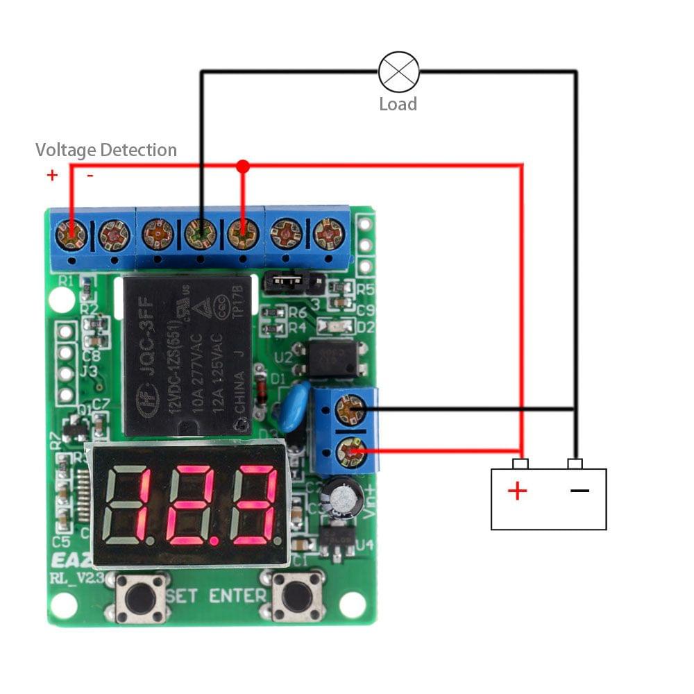 DC 12V Voltage Detection Charging Discharge Monitor Test