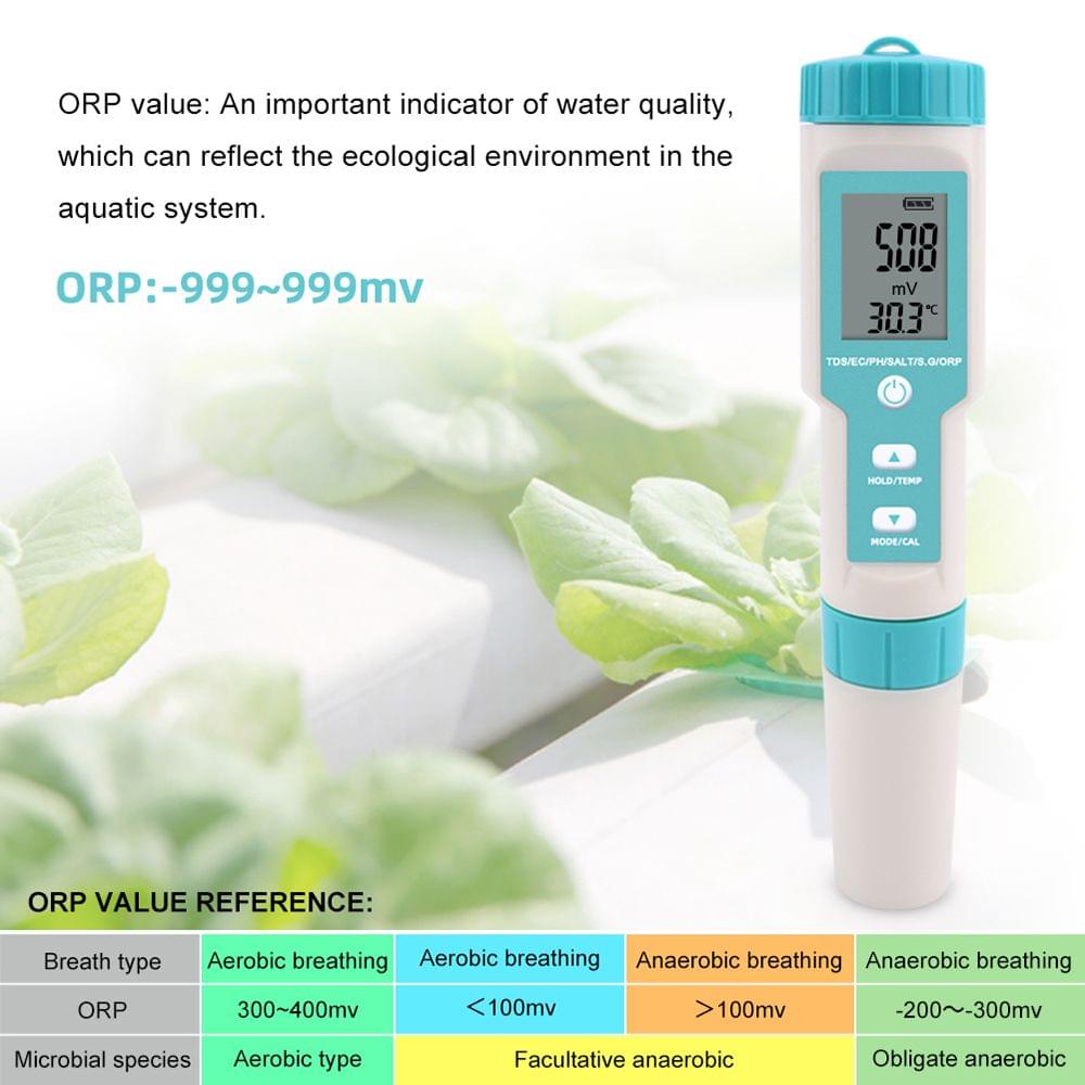 7 in 1 PH/TDS/EC/ORP/S.G/Salinity/Temperature