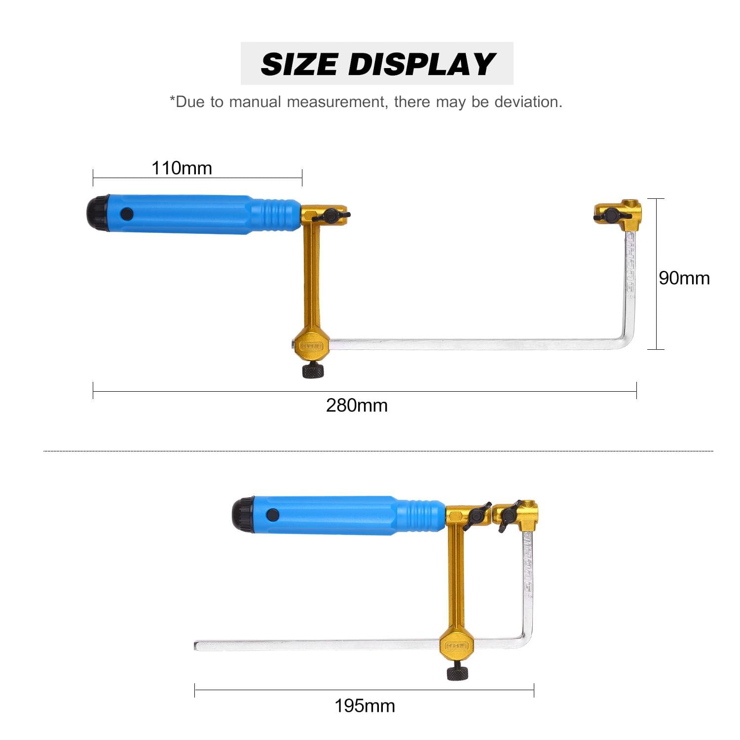 Adjustable Saw Frame Handsaw U-Shape Saw Bow Cutting Tool - S