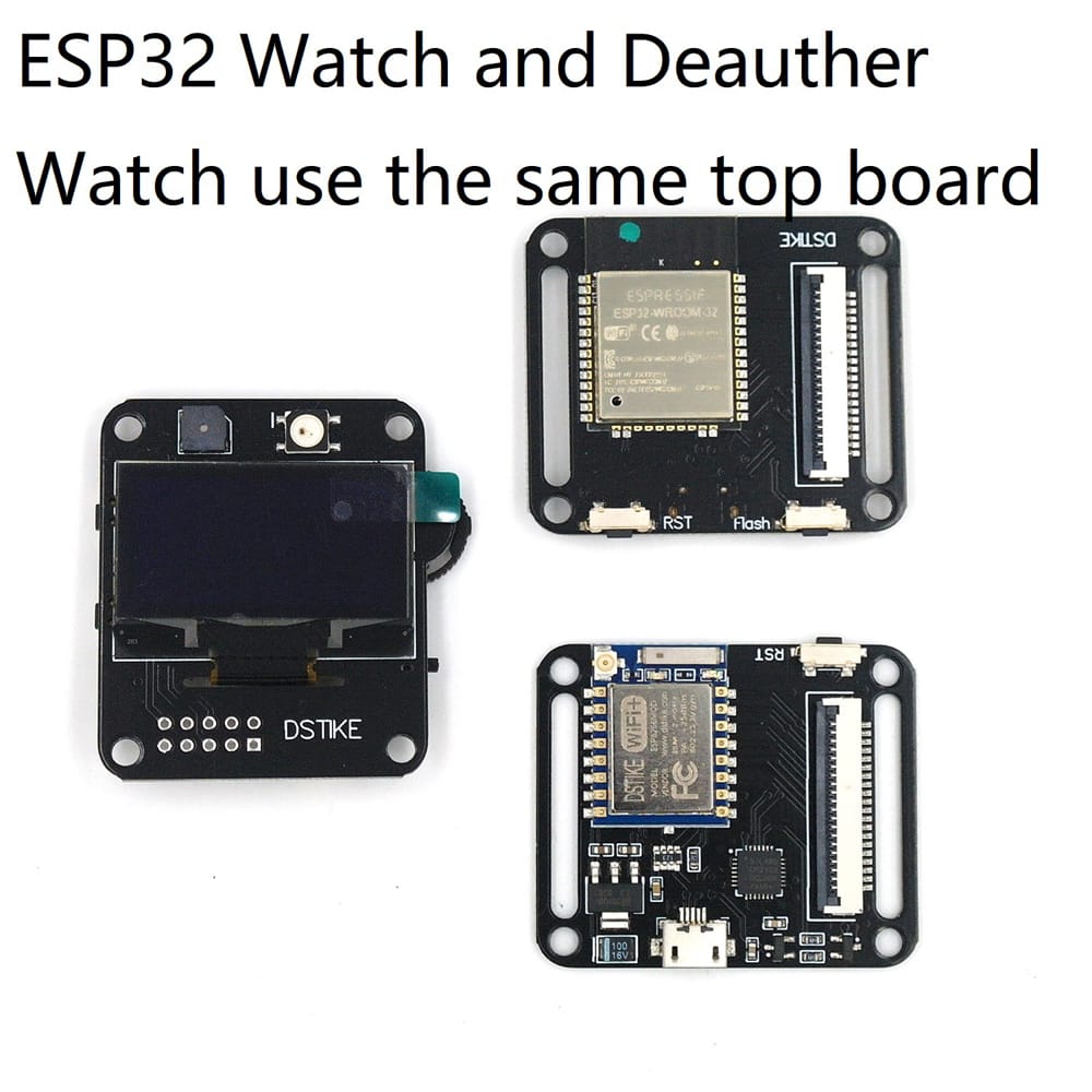 DSTIKE Deauther Watch V1 Wearable WiFi ESP8266 Programmable