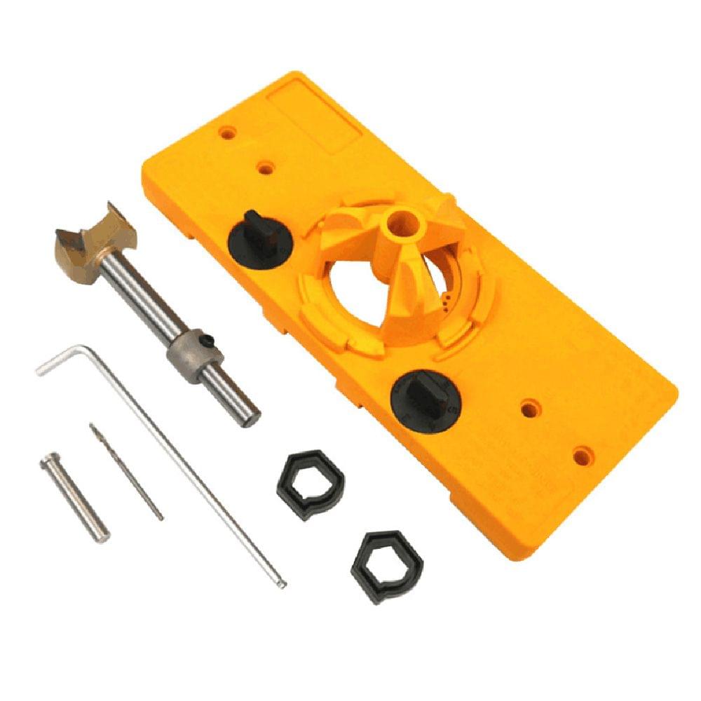 Cup Style Concealed Hinge Jig Guide Set Boring Hole Template - 1 set