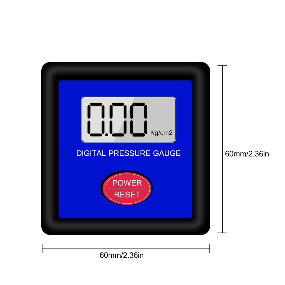 Spray Gun Pressure Regulating Gauge LCD Digital Display Air