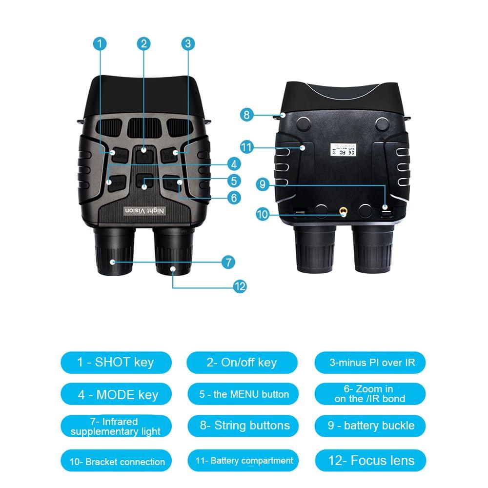 Binocular Night Vision Device High Magnification High