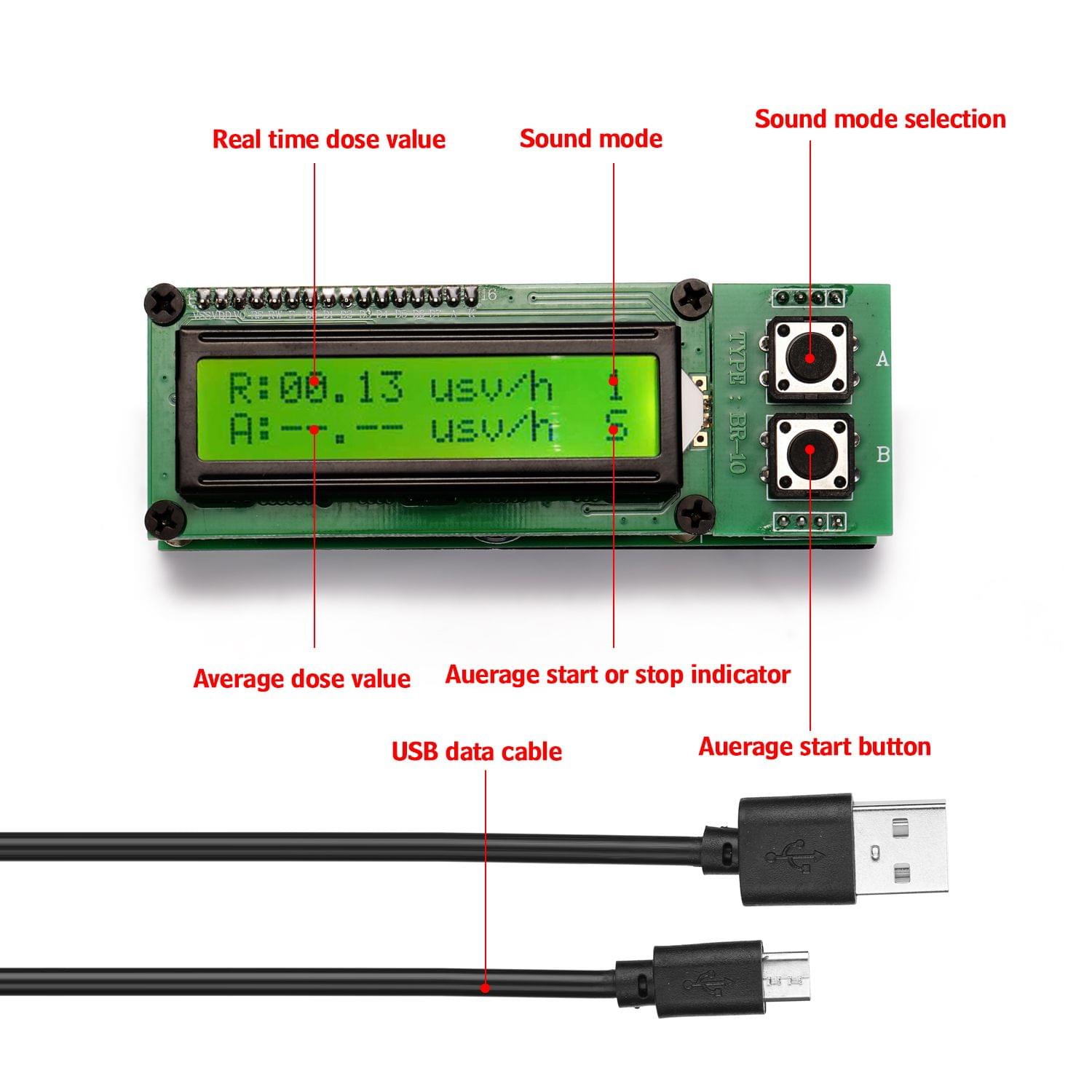 Nuclear Radiation Detector Monitor Radioactive Radiation