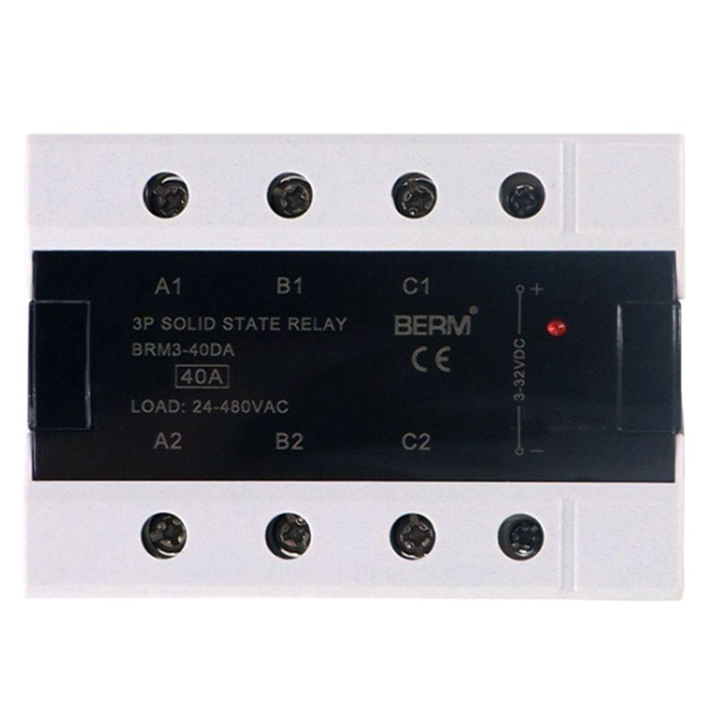 60A Three Phase Solid State Relay Load 24-480VAC AC Control - 60A