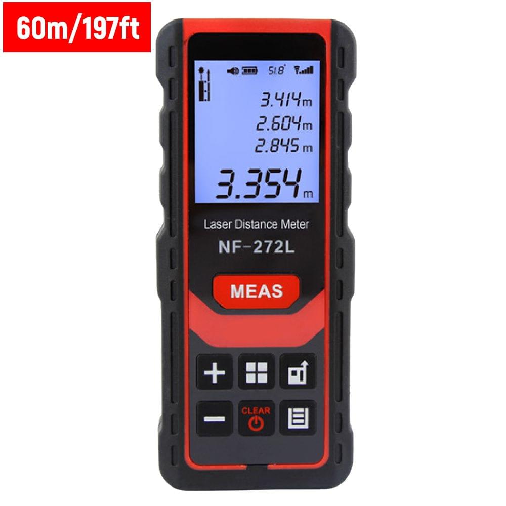 60m/197ft Rechargeable Laser Distance Meter Handheld Palm - 60M