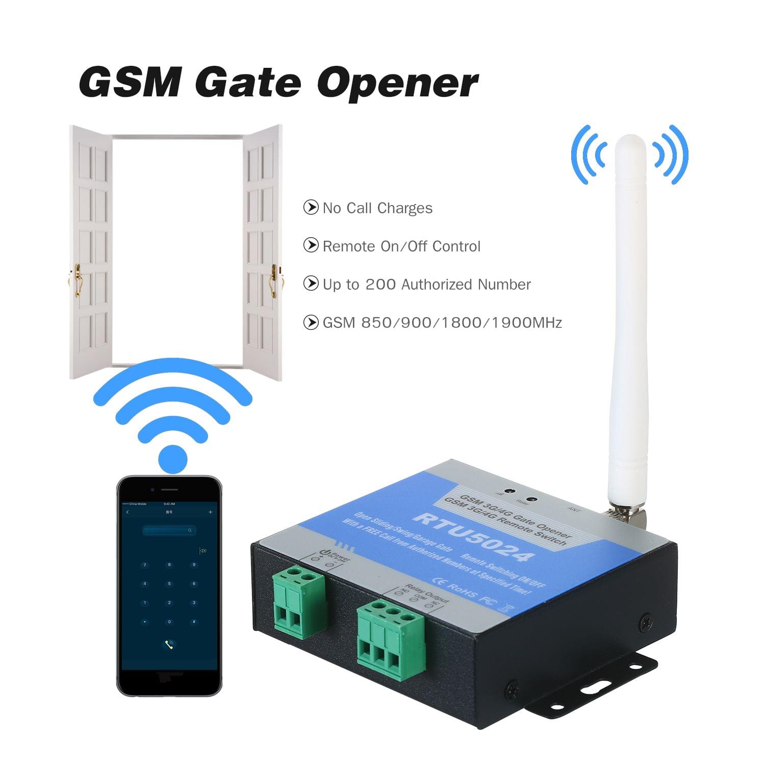 GSM Relay SMS Call Remote Controller Gate Opener Switch For