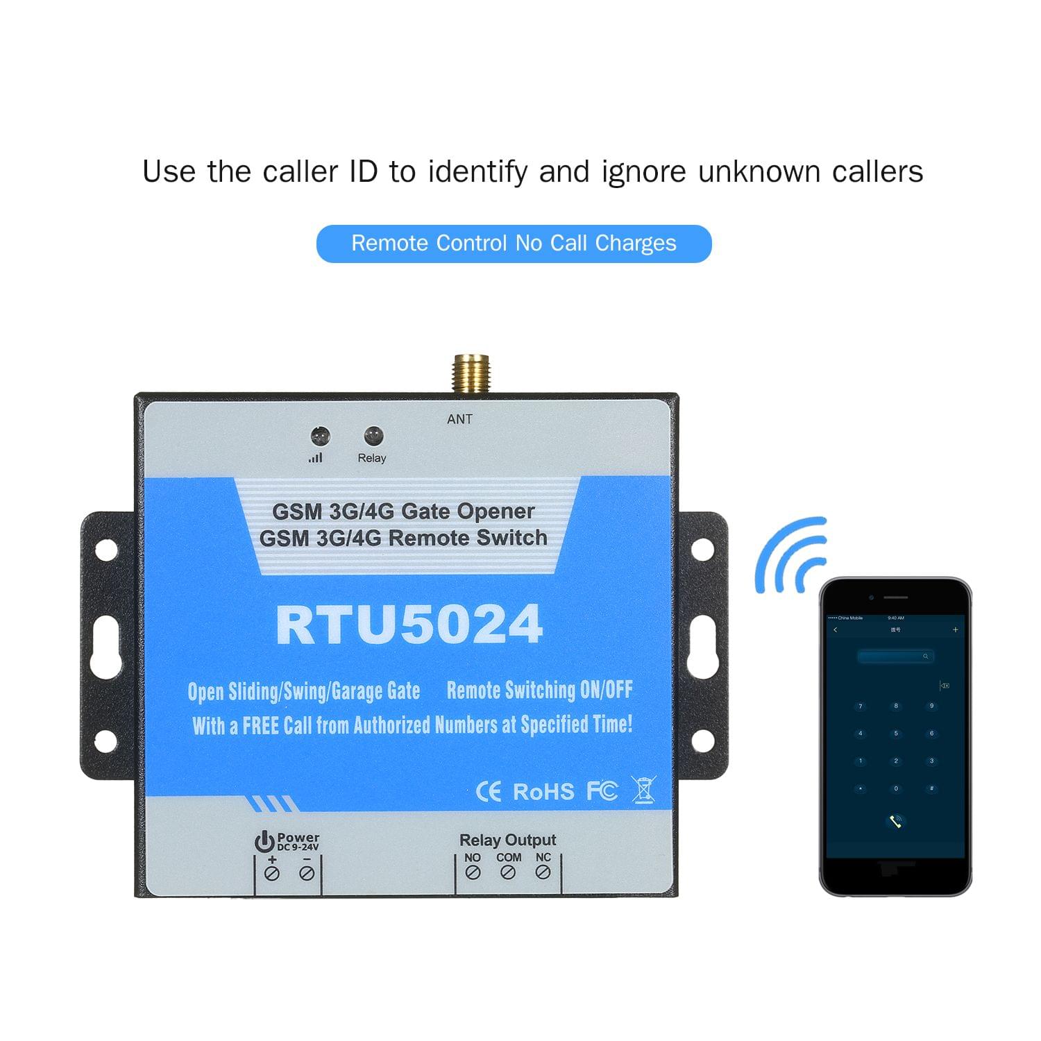 GSM Relay SMS Call Remote Controller Gate Opener Switch For