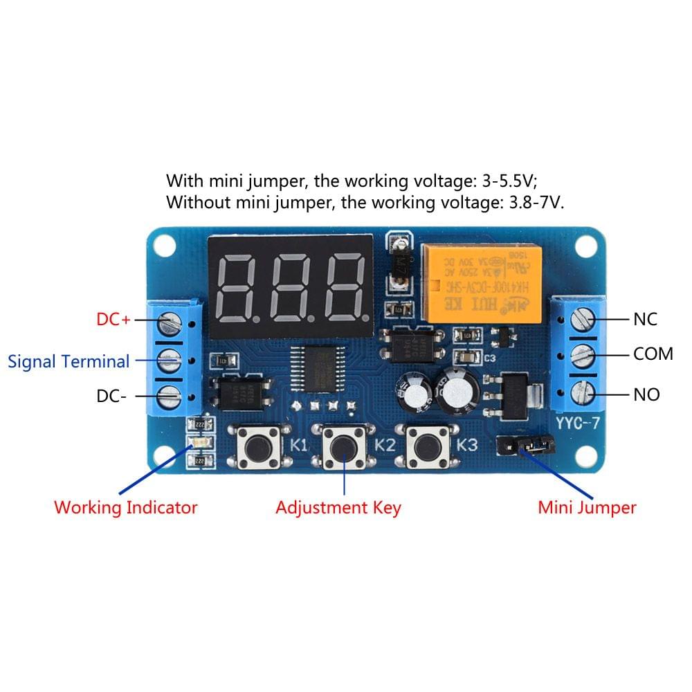 LED Display Automation Digital Delay Timer Control Relay