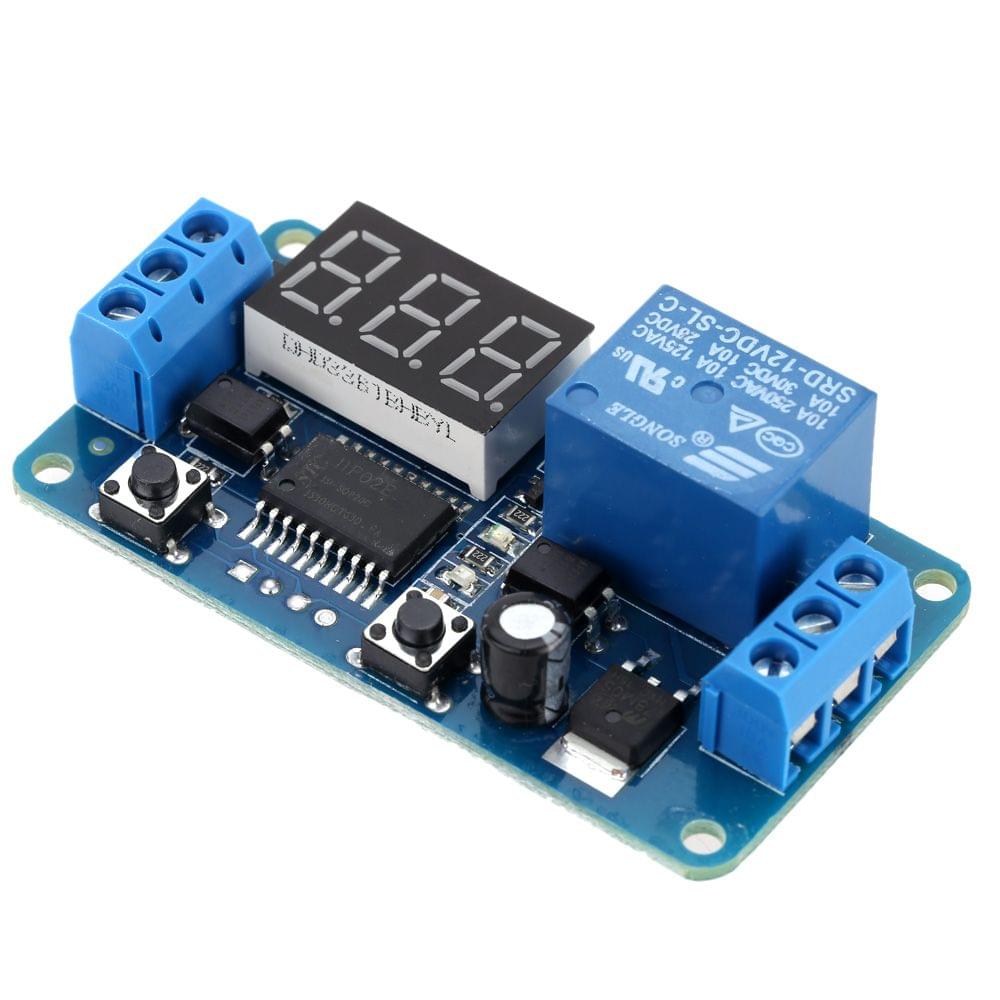 12V LED Digital Display External Trigger Delay Timer Control