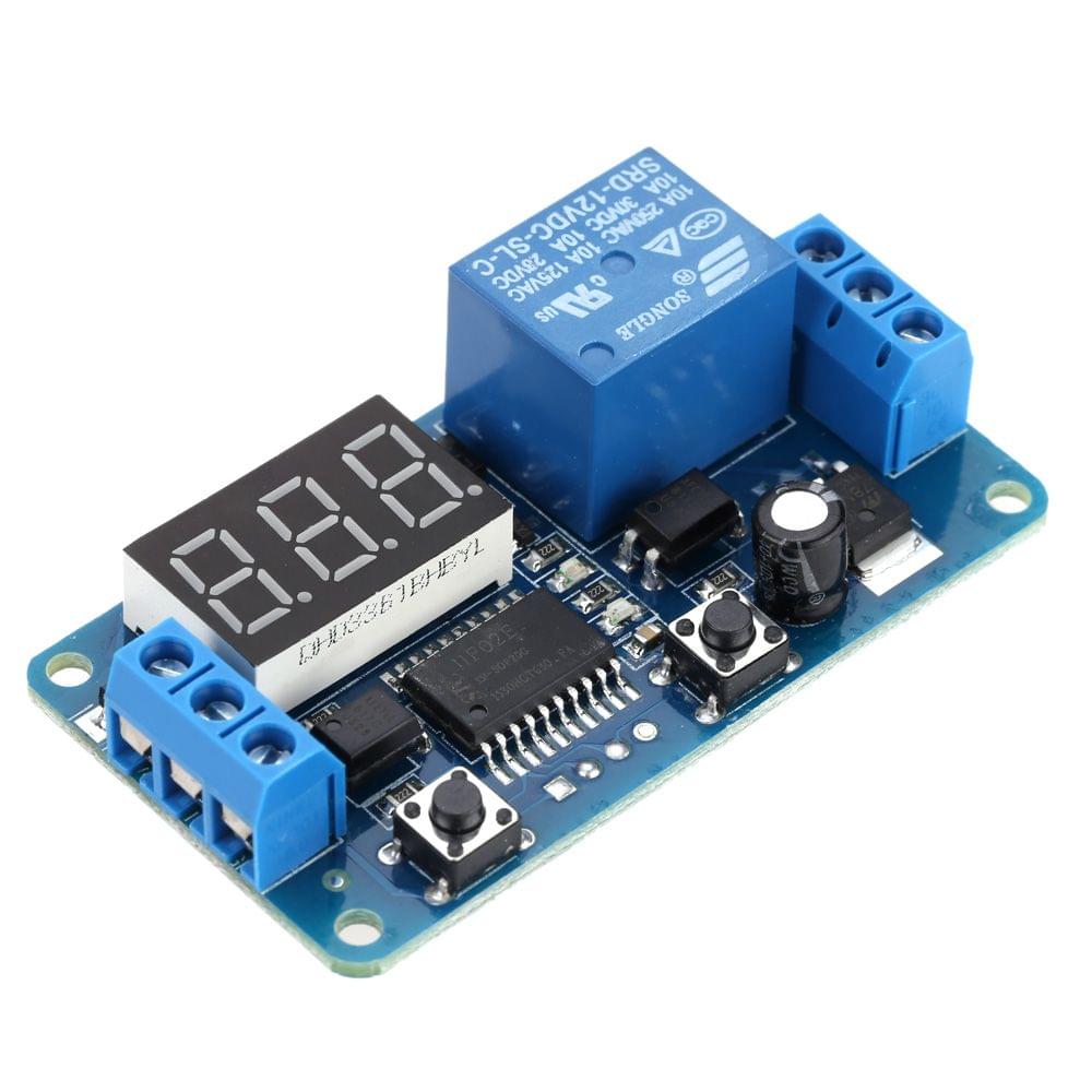 12V LED Digital Display External Trigger Delay Timer Control