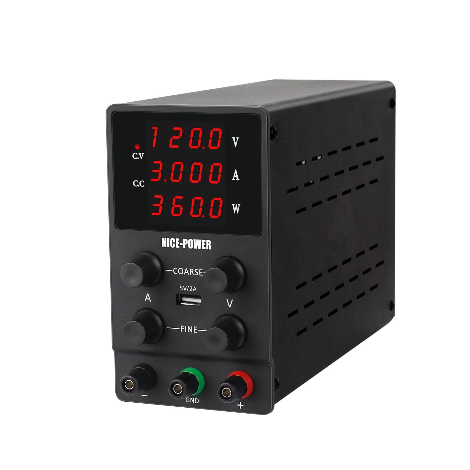 220V 0-120V 0-3A DC Power Supply Voltage-stabilized Source - EU Plug