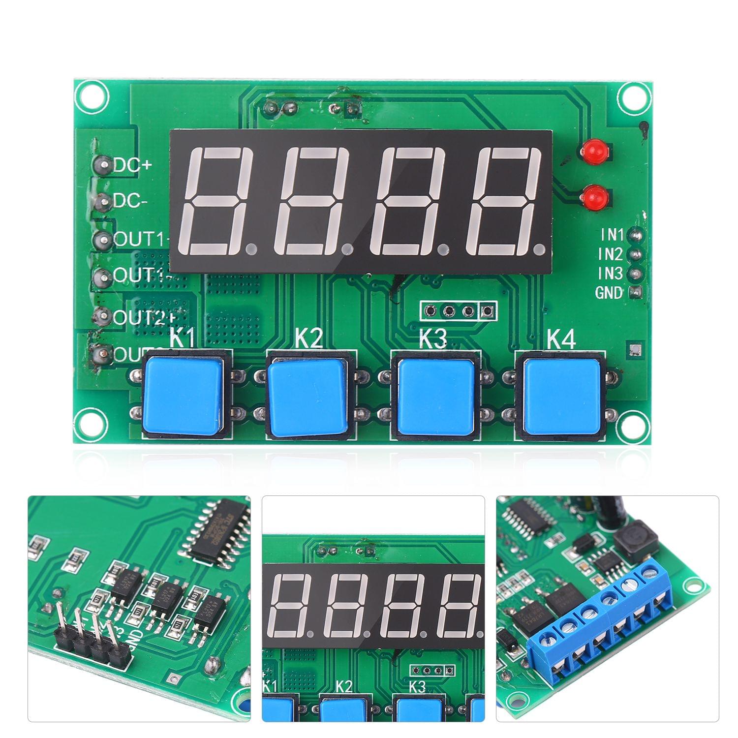 7-27V 2-Channel Time Relay Module Digital Time Cycle Delay