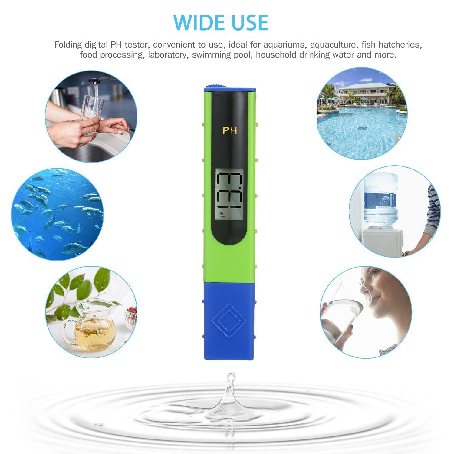 Pen-Type PH Meter Digital PH Tester Detection 0-14 PH