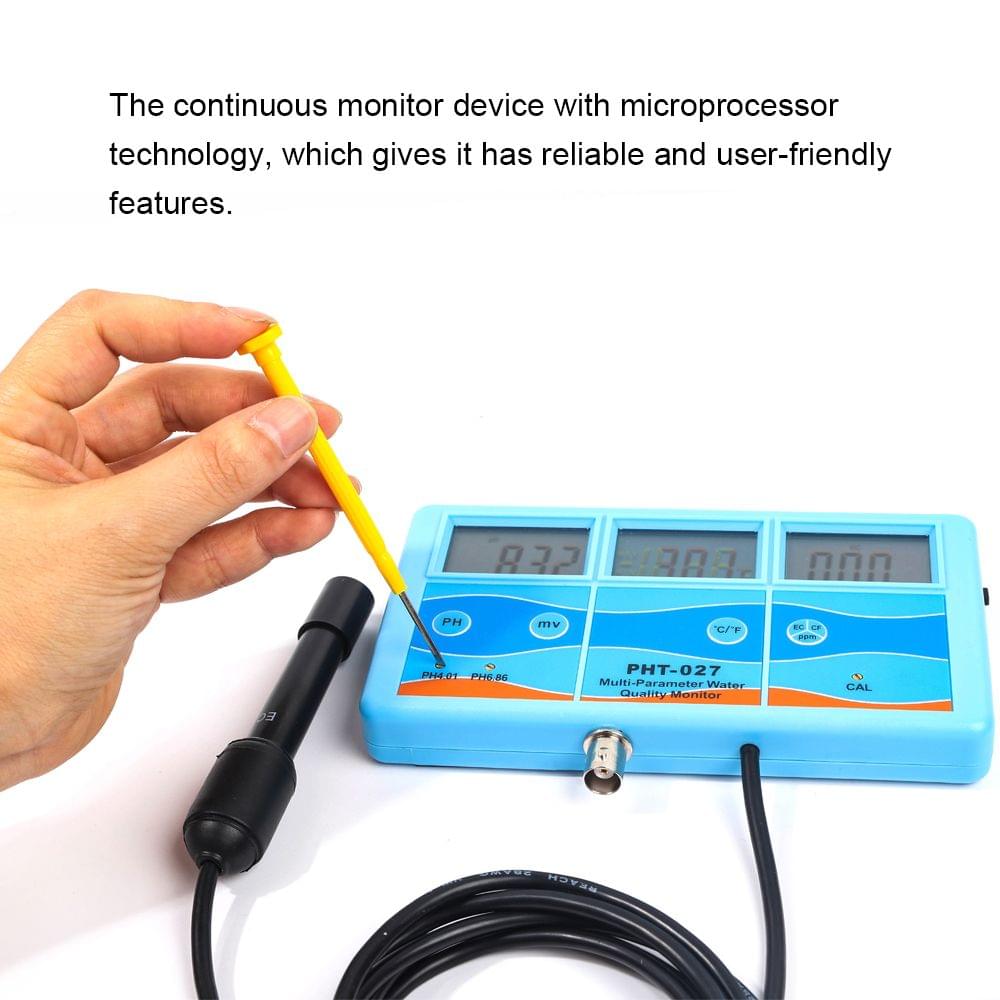 6in1 Multifunctional Water Quality Detector High Accuracy PH - EU Plug