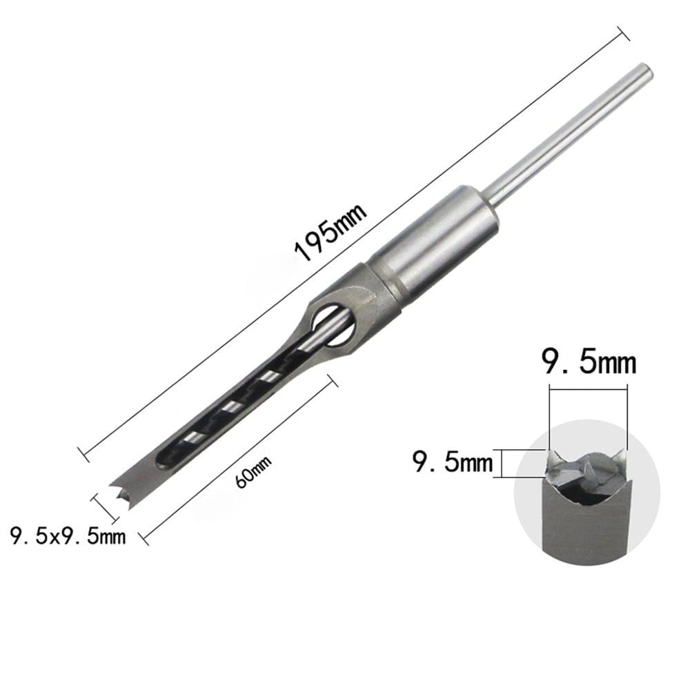 9.5mm Square Hole Drill Hole Reaming Square Auger Square - 9.5mm