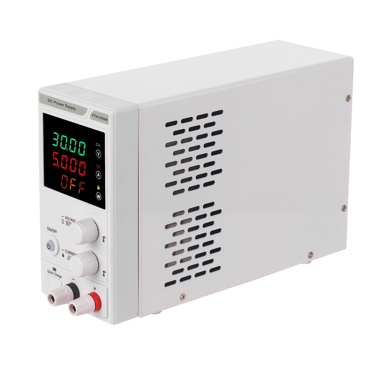 220V 0-30V 0-5A DC Power Supply Power Regulator 4-digit LED - EU Plug