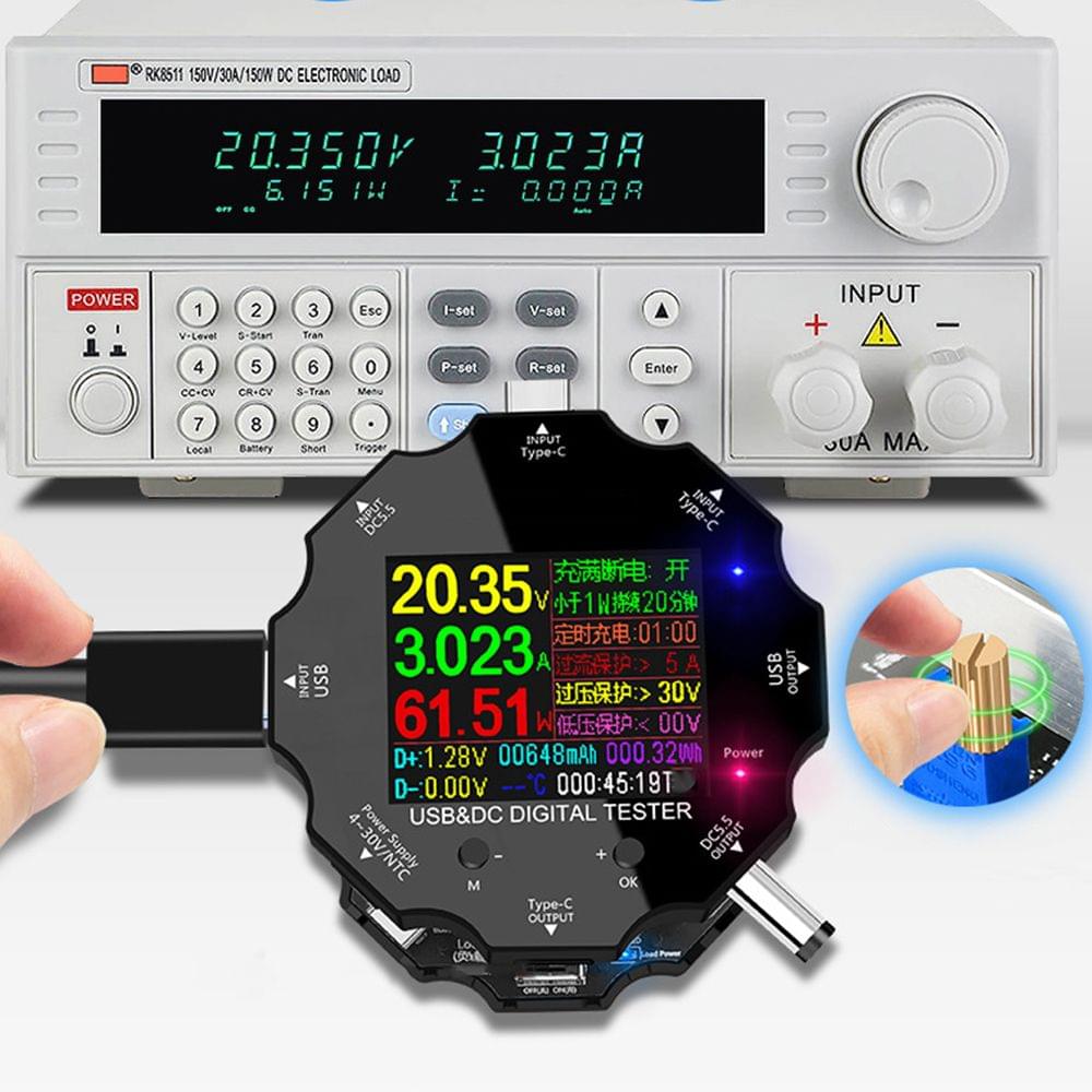 65W Constant Current Load USB Tester Electronic Aging