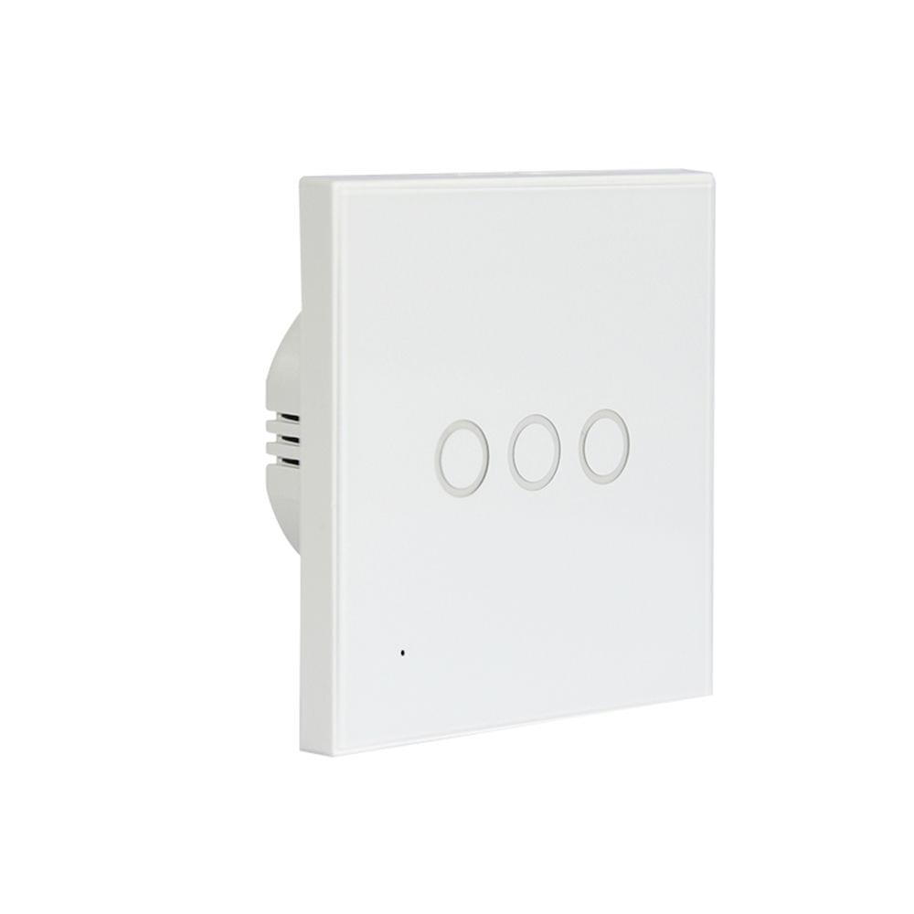 WiFi EU Light Switch 3 Gang 2.4GHz Wifi One-key Connection - EU Type