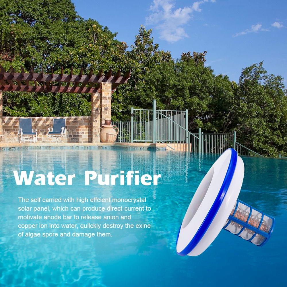 Solar Power Anion Copper Ion Swimming Pool Water Purifier